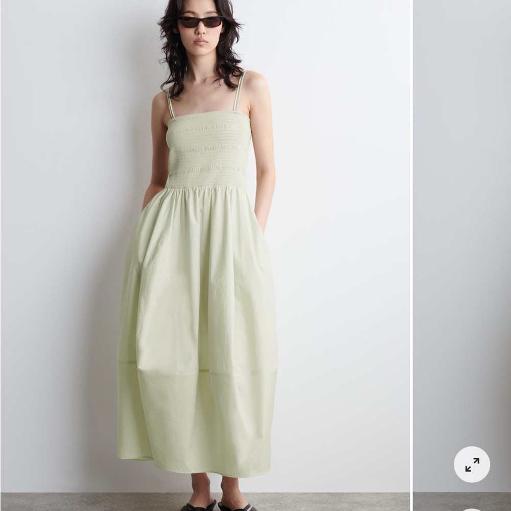 COS Light Green Maxi Dress